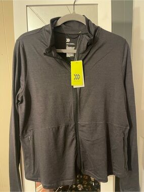 all in motion Women's Dark Charcoal Lightweight Zip Jacket